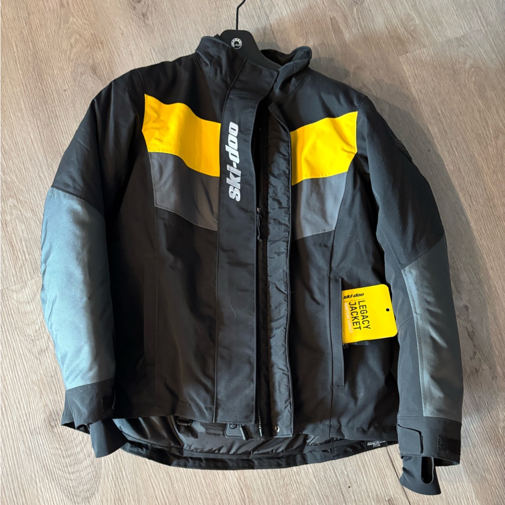 Ski-Doo Women's Black and Yellow Jacket